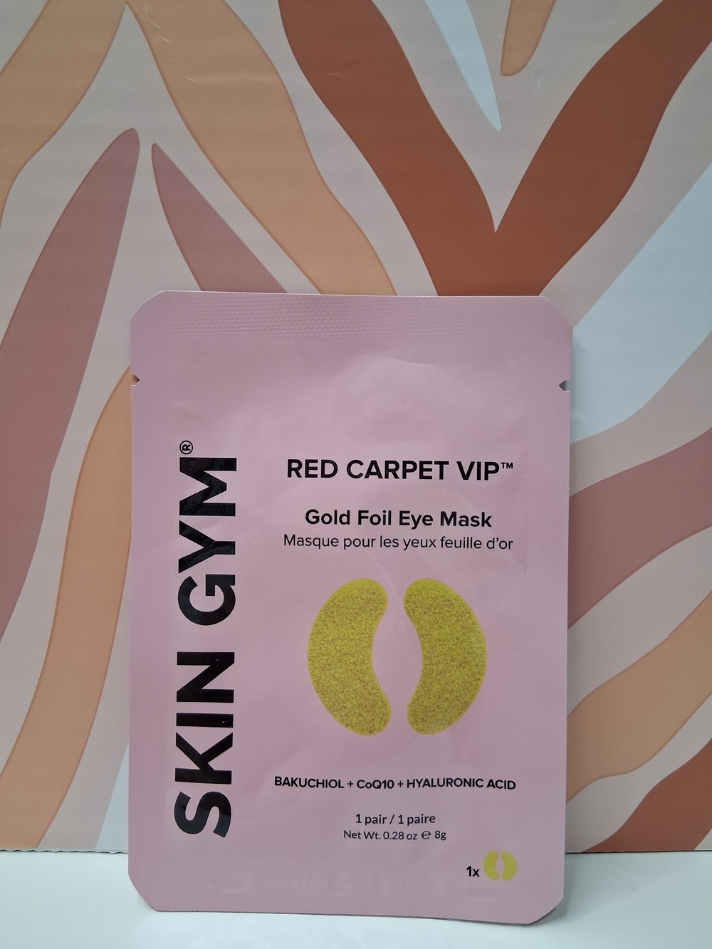 Red Carpet VIP Gold Foil Eye Mask - Pink